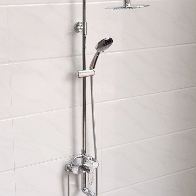 Cây sen nóng lạnh Đồng mạ Chrome Eurolife EL-SC912(Trắng bạc)