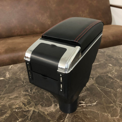 Hộp tỳ tay ô tô, xe hơi cao cấp Toyota Yaris và Vios tích hợp 7 cổng USB 2014-2019 DUSB-YRIS