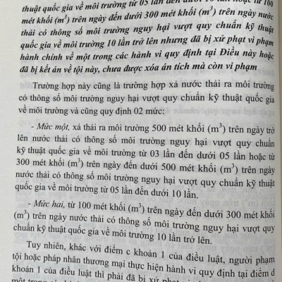 Bình luận Bộ luật hình sự năm 2015- Phần thứ hai Các tội phạm (Chương XIX- Các tội phạm về môi trường)