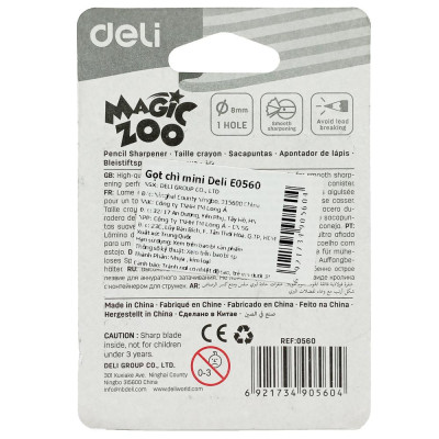 Chuốt Chì Mini Deli 560 - Hình Thỏ - Xanh Lá