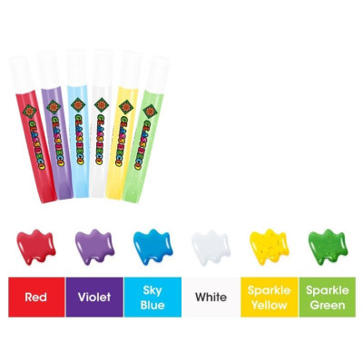 Hộp màu vẽ trang trí trên kính nhập khẩu Hàn Quốc AMOS Glass Deco Sundeco Animal SD10P6-A - Chủ đề Động Vật