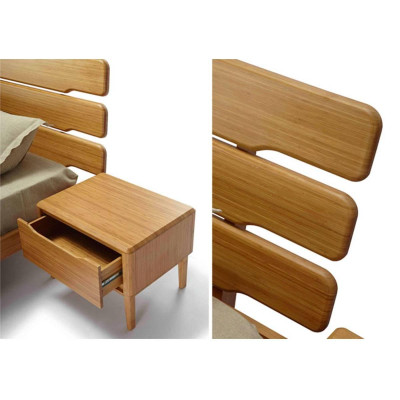 Giường đơn Tentai gỗ sồi