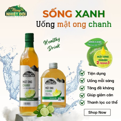 Mật ong Chanh - Rừng Nhiệt Đới 360g - tiện lợi, tăng đề kháng