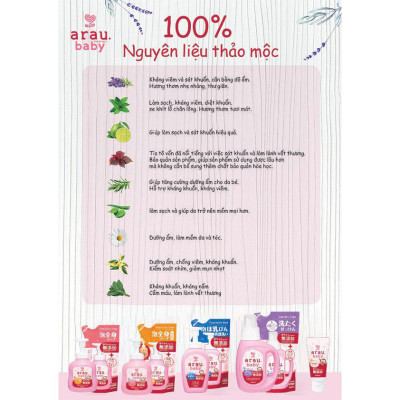 Nước Giặt Arau Baby Túi (720ml) 