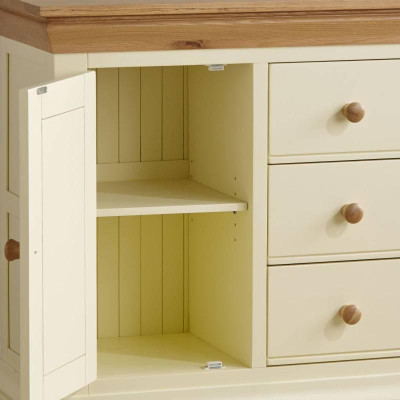 Tủ Trữ Đồ Country Cottage Gỗ Sồi Ibie BSCCOUO - Trắng (80 x 42 cm)