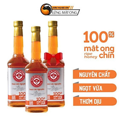 Honimore Mật ong rừng  Nguyên chất Hoa Cao Nguyên 630g - MUA 2 TẶNG 1 CHAI CÙNG SIZE