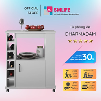 Tủ nhà bếp gia đình bằng gỗ công nghiệp MDF phủ melamine SMLIFE Dharmadam