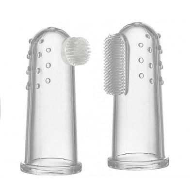 Bộ bàn chải và rơ lưỡi xỏ ngón silicon cho bé Marcus & Marcus, từ sơ sinh