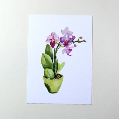 Giấy vẽ màu nước A6 lỡ vẽ các hình dễ thương, giấy vẽ chuyên dụng có vân nhập từ Ý, chất giấy 224gsm 40 tờ CTB784 Green Art - Hàng chính hãng