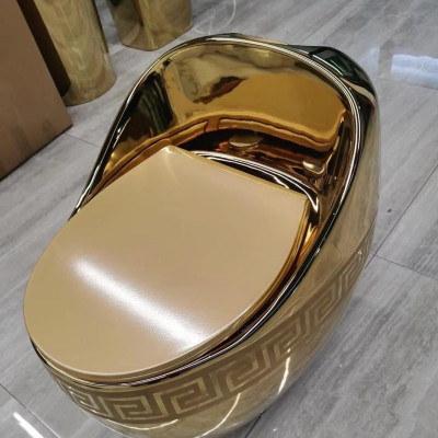 Bồn cầu mạ vàng, Bệt mạ vàng quả trứng nhập khẩu GROVES R22 Gold