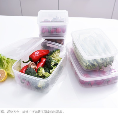 Combo 02 hộp nhựa bảo quản thực phẩm Nakaya 1300ml, có nắp mềm - Nội địa Nhật Bản