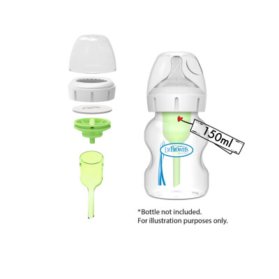 [ WR207 - Cổ rộng ] Bộ phụ kiện bình sữa Dr.Brown