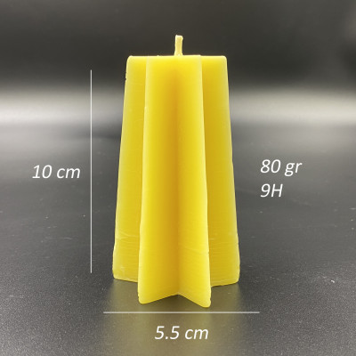 Nến Sáp Ong 9 Giờ Kèm Dĩa Gỗ Dừa 10cm : Khử Mùi Hôi Phòng Kín, Làm Sạch Không Khí, Thơm Nhẹ Mùi Mật Ong - HÀNG CHÍNH HÃNG