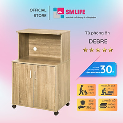 Tủ nhà bếp bằng gỗ thiết kế đơn giản SMLIFE Debre