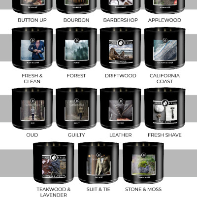 Nến ly 3 bấc sáp đậu nành For Men Goose Creek (411g) - Guilty