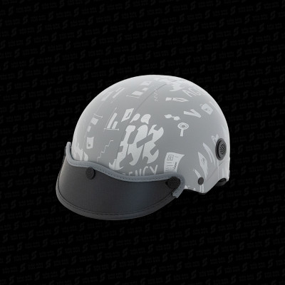 Mũ bảo hiểm lỗ thông gió hoa văn chính hãng NÓN SƠN AMP-XM185