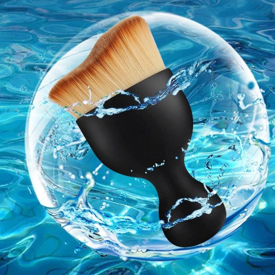 Chổi quét mini đầu cong sợi lông mềm dùng vệ sinh nội thất ô tô/ bảng điều khiển/ cửa thoát khí