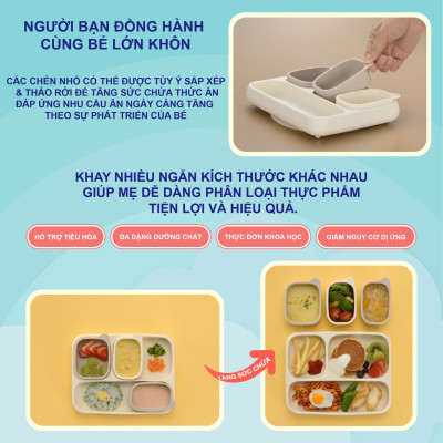 Đồ dùng ăn dặm RICHELL Nhật chất liệu Platinum Silicone | Baby