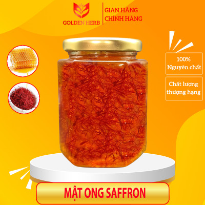 Mật Ong Ngâm Saffron 280ml/lọ Golden Herb