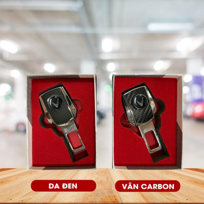 Chốt Cài Dây An Toàn ô tô Vinfast (hỗ trợ cắm nối tiếp) logo Các dòng Xe, Đai Ngắt Chuông Ô Tô, loại cải tiến