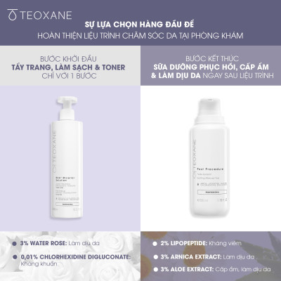 TEOXANE POST PROCEDURE - Sữa dưỡng và chăm sóc da sau liệu trình thẩm mỹ