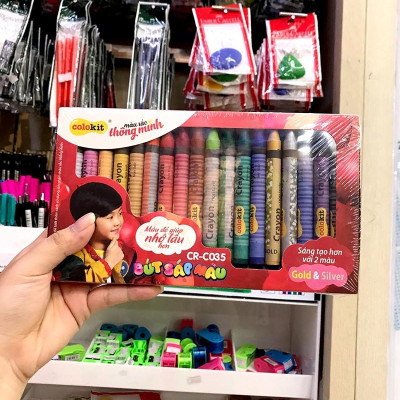 Bút sáp màu Jumbo CR-C035 18 màu