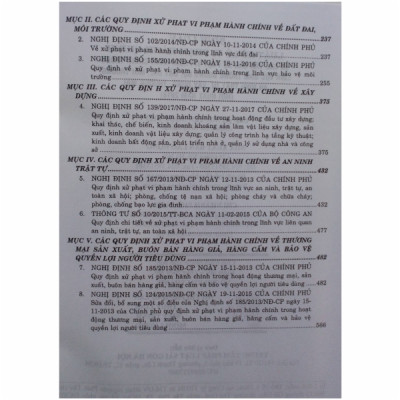 Sách Bình Luận Luật Xử Lý Vi Phạm Hành Chính Và Các Văn Bản Xử Phạt Vi Phạm Hành Chính Trong Lĩnh Vực Giao Thông Đường Bộ, Đất Đai, Môi Trường, An Ninh Trật Tự, Xây Dựng, Thương Mại