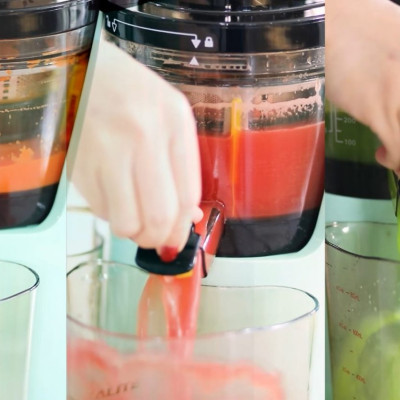 Máy Ép Chậm Cao Cấp Kalite KL-598 Kiệt Nước Tiêu Chuẩn Châu Âu 0.4 Lít Công Suất 400W - Hàng Chính Hãng