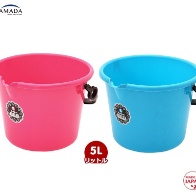 Xô nhựa Yamada 5L có quai xách, làm từ nhựa PP cao cấp - nội địa Nhật Bản
