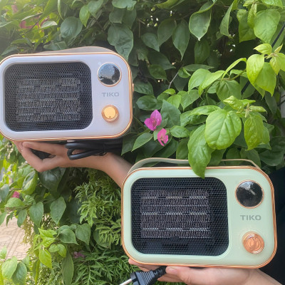 Máy Sưởi Gốm TIKO TK850 Để Bàn Làm Nóng Nhanh, Không Gây Khô, Sưởi Ấm Phòng Ngủ Phòng Khách hàng nhập khẩu