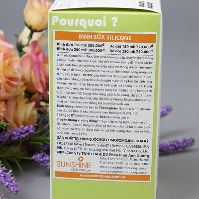 Bình Sữa Silicone Comotomo CT00013 250ml - Xanh