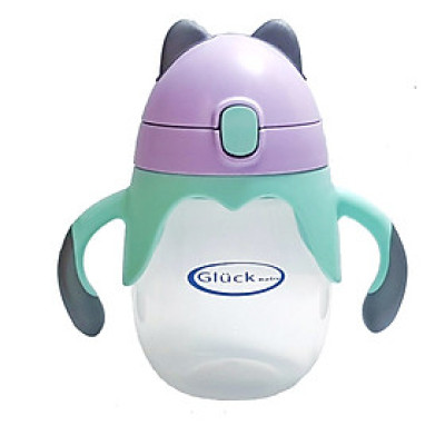 Bình tập uống có ống hút Gluck Baby
