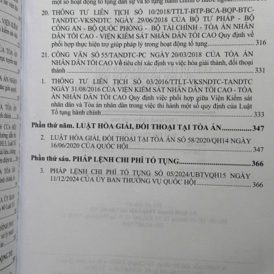 Sách Luật Tố Tụng Hành Chính năm 2015 sđ, bs năm 2025 và Các Văn Bản Hướng Dẫn Thi Hành (V2595D)
