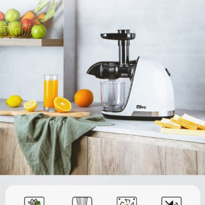 Máy Ép Hoa Quả Olivo SJ22 - Máy Ép Trục Ngang Cao Cấp - Công Suất 150W - Thương Hiệu Mỹ - Hàng Chính Hãng