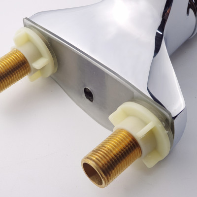 Vòi Lavabo 2 chân Đồng mạ Chrome Eurolife EL-IRIS03 ( Trắng bạc)