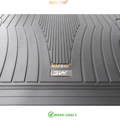 Thảm lót cốp xe ô tô Mercedes-Benz GLC 2023-2024+ nhãn hiệu Macsim 3W chất liệu TPE cao cấp màu đen