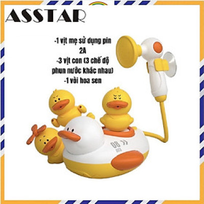 Vòi sen tắm phun nước tự động hình chú vịt dễ thương siêu tiện dụng cho bé - Hàng Nhập Khẩu