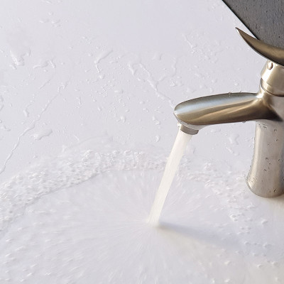 Vòi lavabo nóng lạnh Inox SUS 304 Eurolife EL-ORCHID 02 (Trắng vàng)