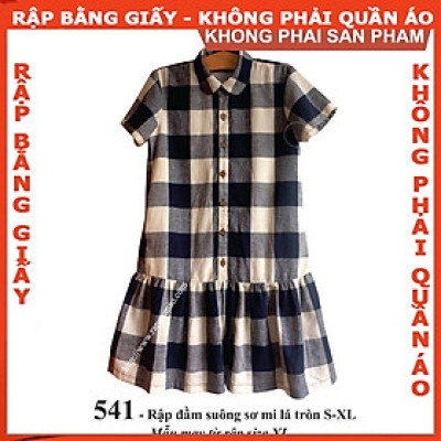 Rập giấy A0 đầm nữ mã 541 (BẢN VẼ)