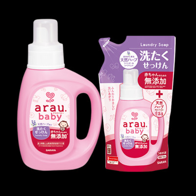 Nước giặt thảo mộc cho bé Arau Baby - Bình 800ml
