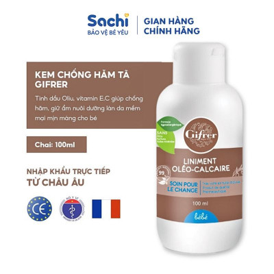 Mua 1 Tặng 1 - Kem Thay Tã Bỉm Giúp Ngừa Hăm Gifrer Nhập Khẩu Pháp 100ml