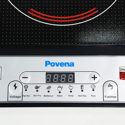 Bếp từ ABG Povena PVN-2125 đa dạng chức năng nấu, mặt kính pha lê crystallite cao cấp màn hình led dễ sử dụng TẶNG KÈM NỒI LẨU - Hàng chính hãng