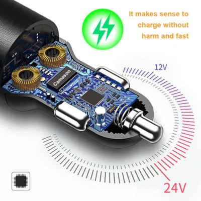 Tẩu sạc CHOETECH TC0014 nhanh 60W dùng trên ô tô (hàng chính hãng)