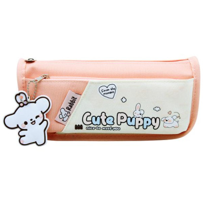 Bóp Viết Vải Cute Puppy - Shunde 9141 - Màu Hồng
