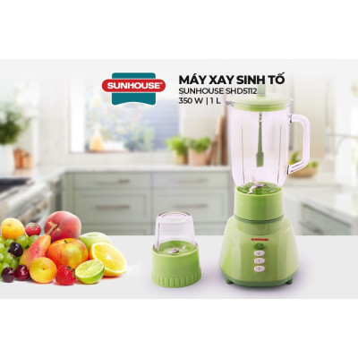 Máy xay sinh tố SUNHOUSE SHD5112 xanh - Hàng chính hãng