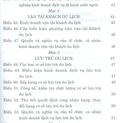 Luật Du Lịch ( Hiện Hành)