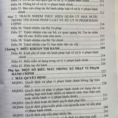 Luật Xử Lý Vi Phạm Hành Chính ( Sửa Đổi, Bổ Sung Năm 2025) Các Quy Định Chi Thiết Và Biện Pháp Thi Hành