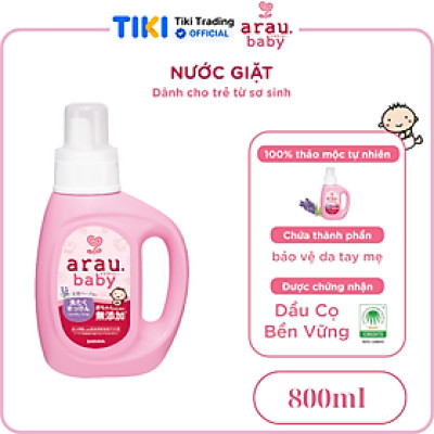 Nước giặt thảo mộc cho bé Arau Baby - Bình 800ml