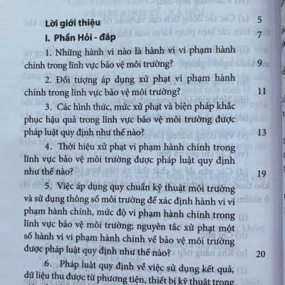 Hỏi - Đáp Về Xử Phạt Vi Phạm Hành Chính Trong Lĩnh Vực Bảo Vệ Môi Trường