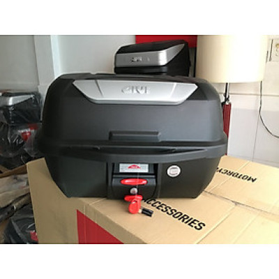 Thùng Givi E43NTL kèm đế đệm, ốc gắn, thùng Givi 43 lit gắn cho xe máy